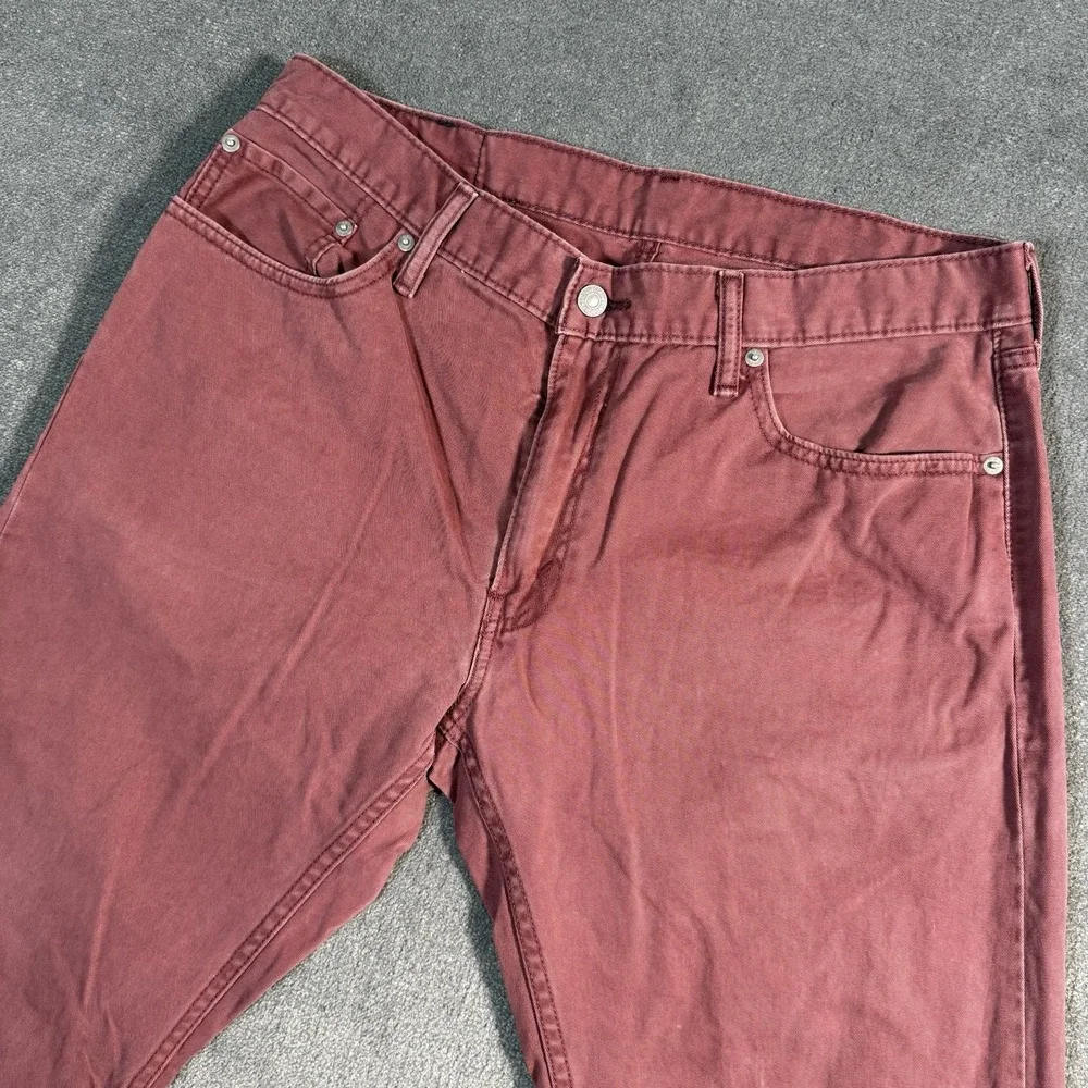 Levi's 541 Jeans Men's Size 36x30 Athletic Fit Medium Wash Red Denim